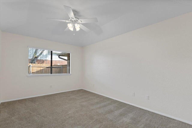 12301 Furrow Cv Unit B, Austin, TX 78753 - empty room with carpet floors and a ceiling fan
