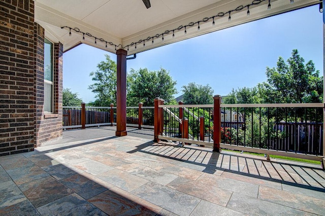 5617 Rio Chama Cv, Austin, TX 78738 - view of patio with ceiling fan