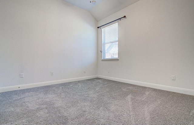 5617 Rio Chama Cv, Austin, TX 78738 - carpeted empty room with vaulted ceiling and baseboards