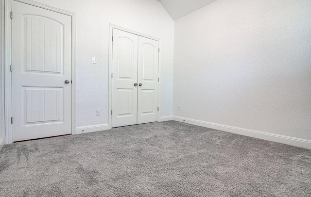 5617 Rio Chama Cv, Austin, TX 78738 - unfurnished bedroom with carpet, lofted ceiling, and a closet