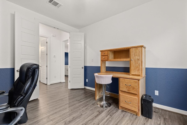 317 Independence Dr, Kyle, TX 78640 - office with light wood-type flooring and baseboards