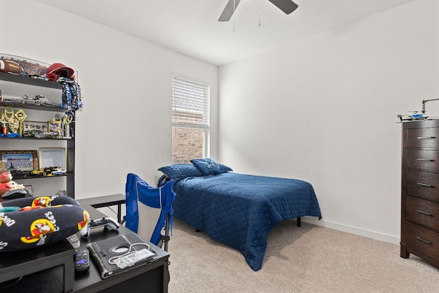 317 Independence Dr, Kyle, TX 78640 - bedroom featuring light colored carpet and a ceiling fan