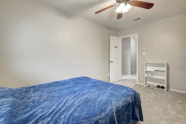 30003 Oakland Hills Dr, Georgetown, TX 78628 - bedroom with carpet and ceiling fan