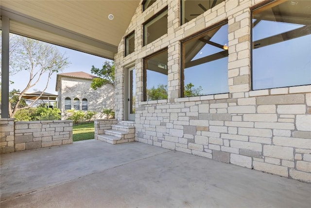 view of patio / terrace with entry steps