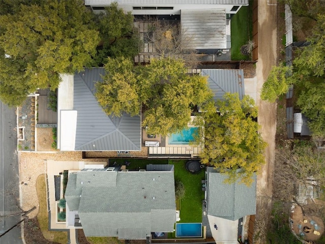 1105 W Monroe St, Austin, TX 78704 - bird's eye view of a pool