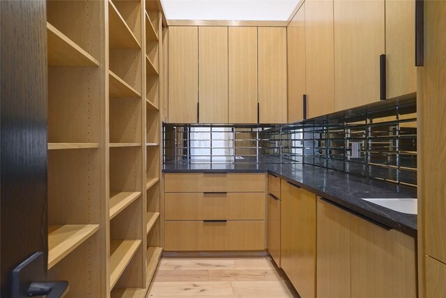 2701 Toro Canyon Rd Unit B, Austin, TX 78746 - walk in closet with light wood-type flooring