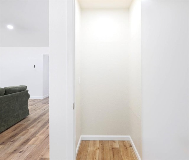 12300 Cassady Dr, Austin, TX 78727 - hall with light wood-style flooring and recessed lighting
