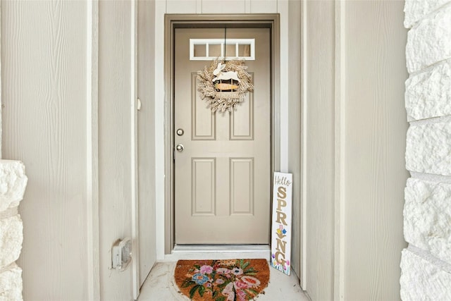 view of property entrance