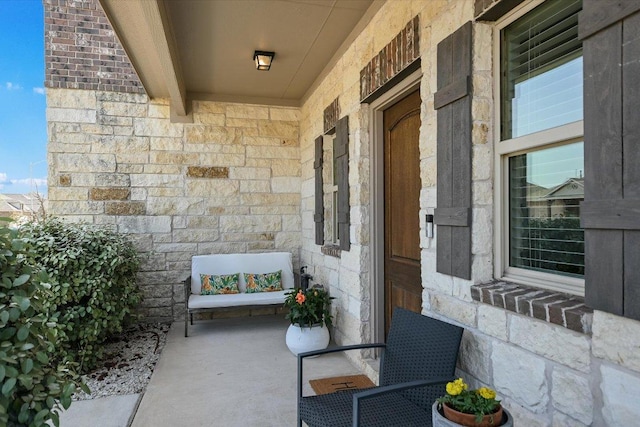 exterior space with a porch