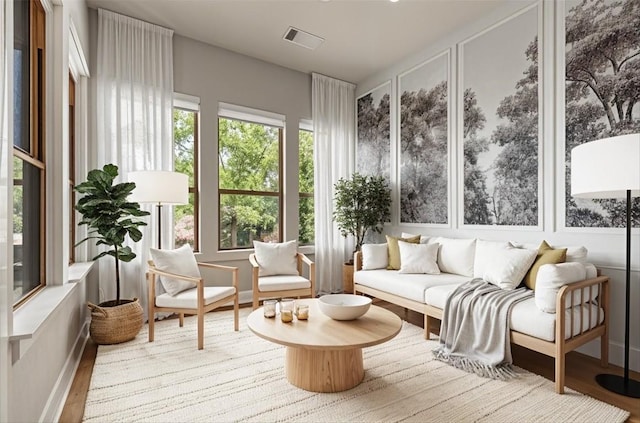view of sunroom