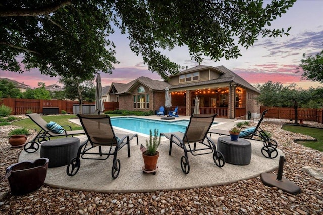 5701 Cherokee Draw Rd, Austin, TX 78738 - view of pool featuring a patio and a fenced backyard