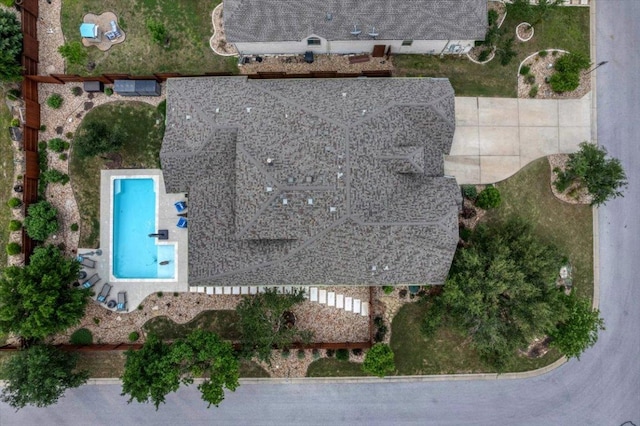 5701 Cherokee Draw Rd, Austin, TX 78738 - aerial overview of property's location with a pool