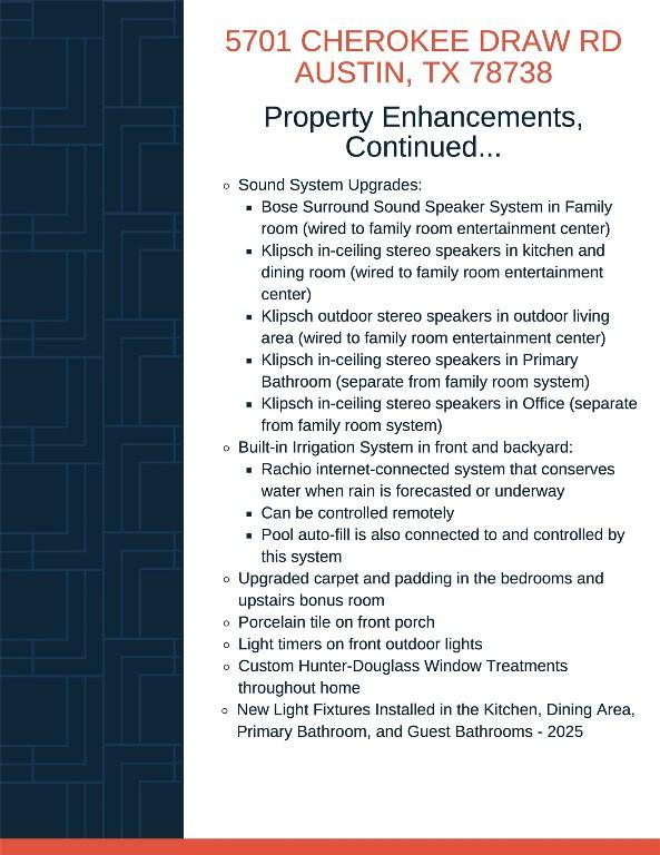 5701 Cherokee Draw Rd, Austin, TX 78738 - view of a document