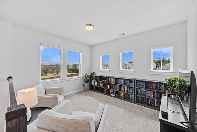 1209 Willie Ranch Way, Leander, TX 78641 - sitting room with carpet flooring and baseboards