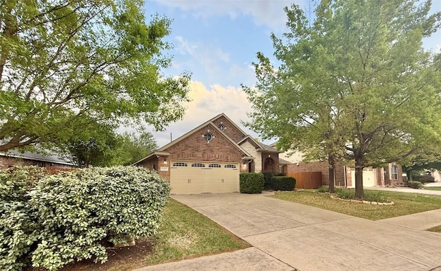 608 Pebblestone Walk Dr, Cedar Park, TX 78613 - view of front of property featuring a garage, concrete driveway, and brick siding