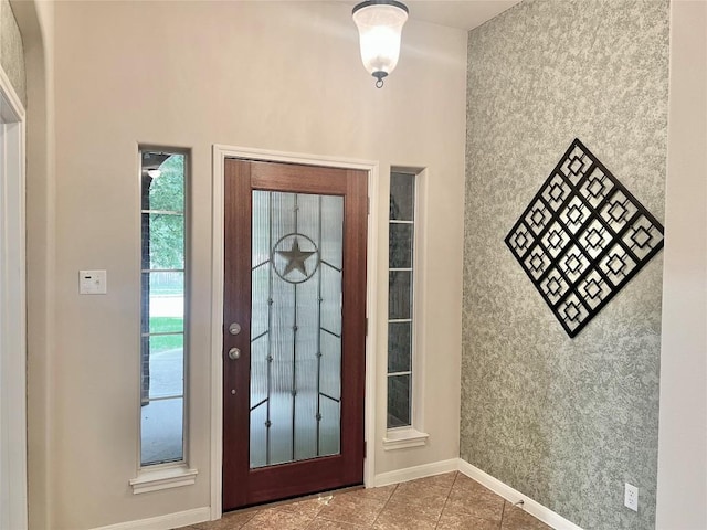608 Pebblestone Walk Dr, Cedar Park, TX 78613 - tiled foyer featuring baseboards