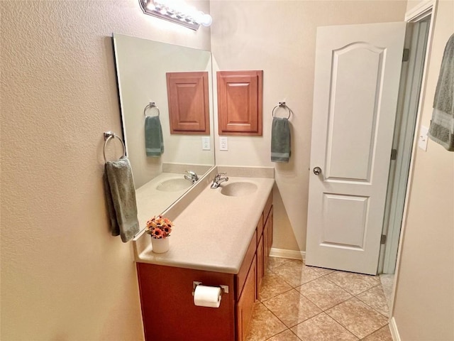 608 Pebblestone Walk Dr, Cedar Park, TX 78613 - bathroom featuring vanity and tile patterned flooring