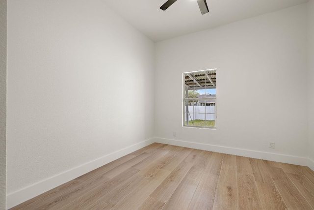 10418 Doc Holliday Trl, Austin, TX 78753 - unfurnished room featuring light wood-style flooring and ceiling fan