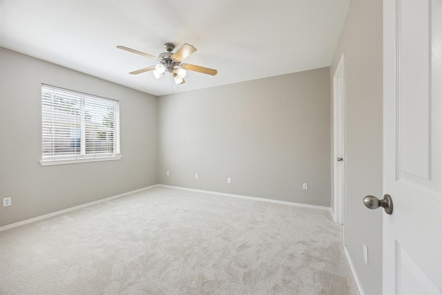 1606 Belvedere Pl, Round Rock, TX 78665 - unfurnished room with ceiling fan, light colored carpet, and baseboards