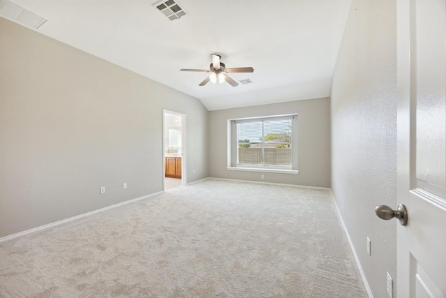 1606 Belvedere Pl, Round Rock, TX 78665 - spare room with a ceiling fan, baseboards, and light carpet