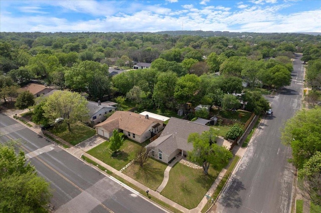 8204 Seminary Ridge Dr, Austin, TX 78745 - view of property location featuring a heavily wooded area and nearby suburban area