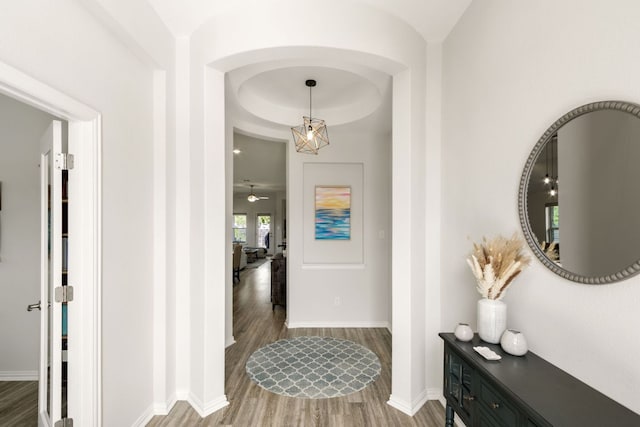608 Roaming Dr, Hutto, TX 78634 - entryway with wood finished floors and baseboards