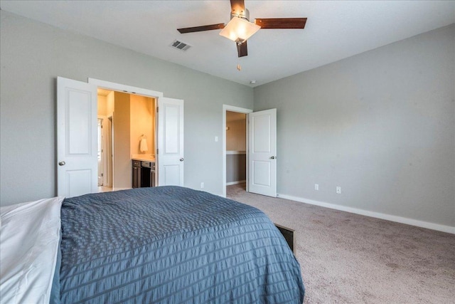 109 Pine Is, Leander, TX 78641 - carpeted bedroom featuring baseboards and a ceiling fan
