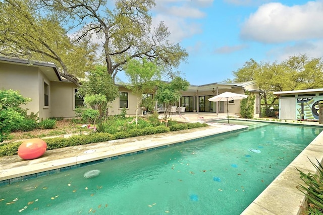 9206 Chisholm Ln, Austin, TX 78748 - outdoor pool featuring a patio area
