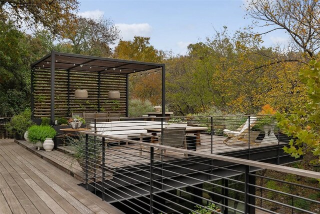 2700 Stratford Dr, Austin, TX 78746 - view of wooden terrace