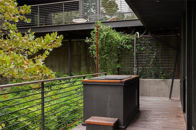 2700 Stratford Dr, Austin, TX 78746 - view of wooden terrace