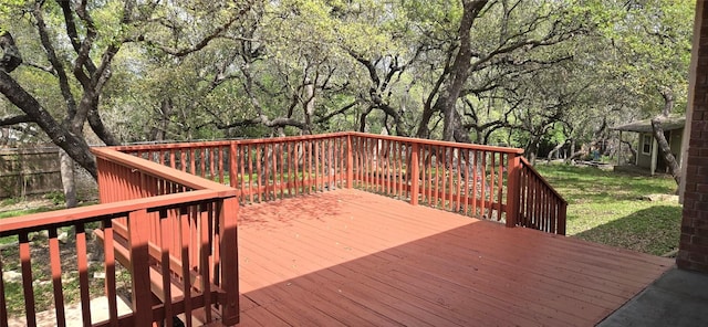 view of deck