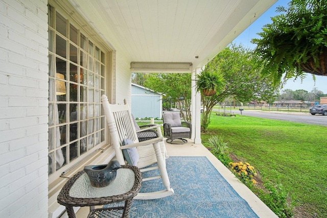 view of patio / terrace featuring a porch