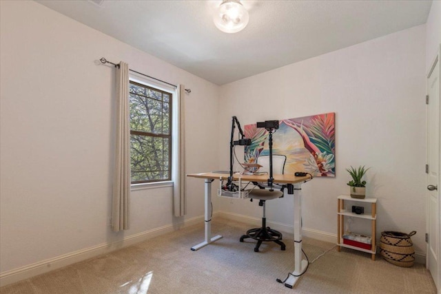 2608 Lightfoot Trl, Austin, TX 78745 - office featuring carpet and baseboards