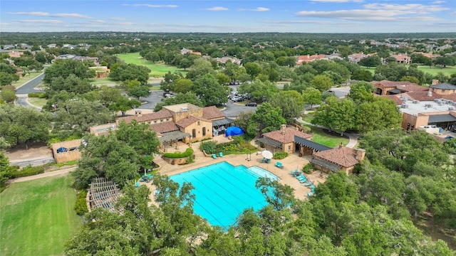 108 Fishspear Ln, Georgetown, TX 78628 - bird's eye view of a pool