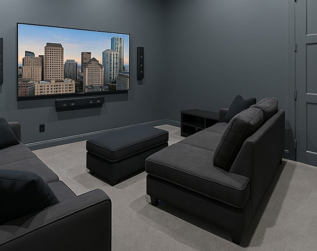 108 Fishspear Ln, Georgetown, TX 78628 - cinema with light colored carpet