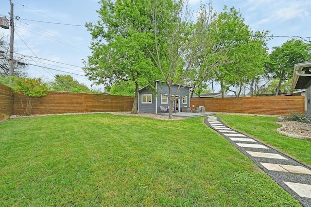 7511 Saint Cecelia St, Austin, TX 78757 - view of yard with a patio