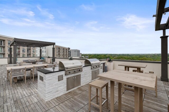 4501 Jackson Ave Unit 5205, Austin, TX 78731 - deck featuring outdoor dining area