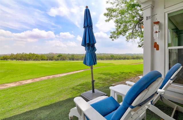 16 Tournament Way Unit 19, The Hills, TX 78738 - view of patio / terrace with golf course view