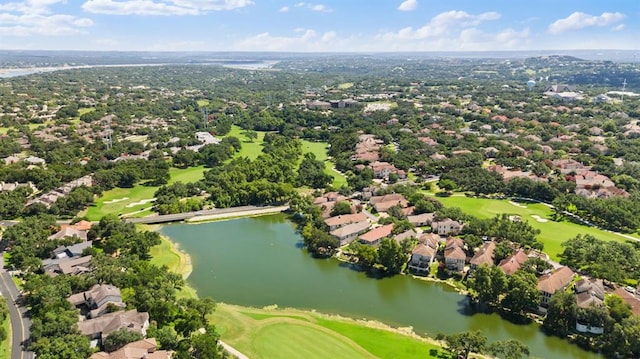 16 Tournament Way Unit 19, The Hills, TX 78738 - aerial perspective of suburban area with a golf course and a large body of water