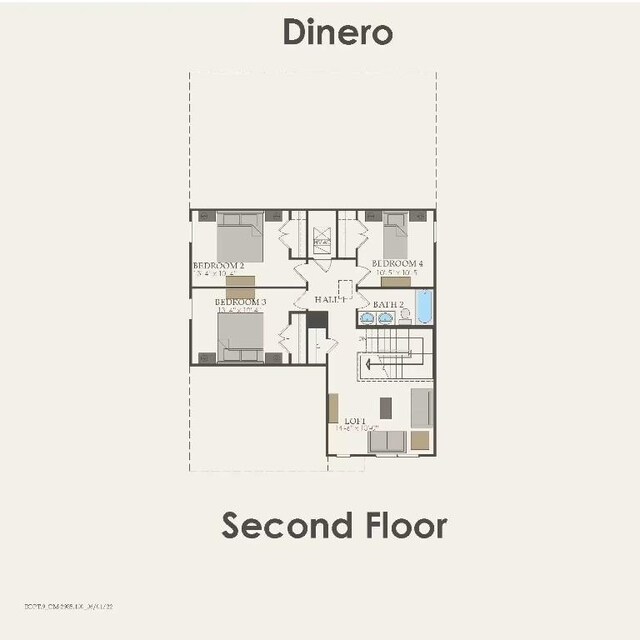 13312 Lapoynor St, Manor, TX 78653 - view of floor plan / room layout