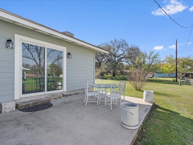 view of patio / terrace with outdoor dining space