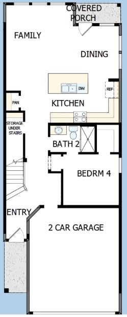 829 Venus Cir, Round Rock, TX 78664 - view of room layout