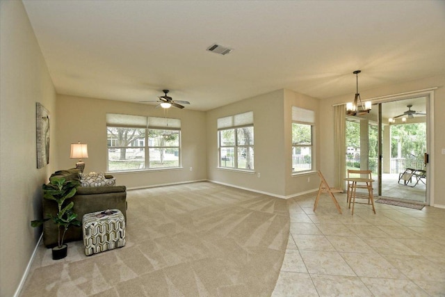 202 Whippoorwill Cv, Georgetown, TX 78633 - unfurnished room featuring ceiling fan, baseboards, and light tile patterned floors