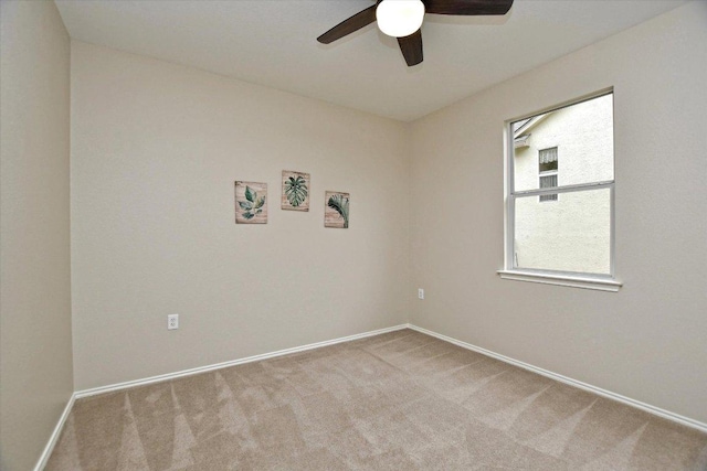 202 Whippoorwill Cv, Georgetown, TX 78633 - unfurnished room with carpet flooring, ceiling fan, and baseboards