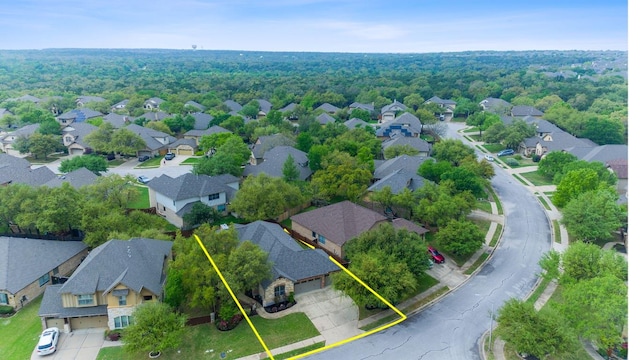 3985 Sapphire Loop, Round Rock, TX 78681 - drone / aerial view with a residential view
