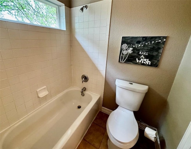 30105 Meadow Greens Dr, Georgetown, TX 78628 - bathroom with  shower combination and tile patterned flooring