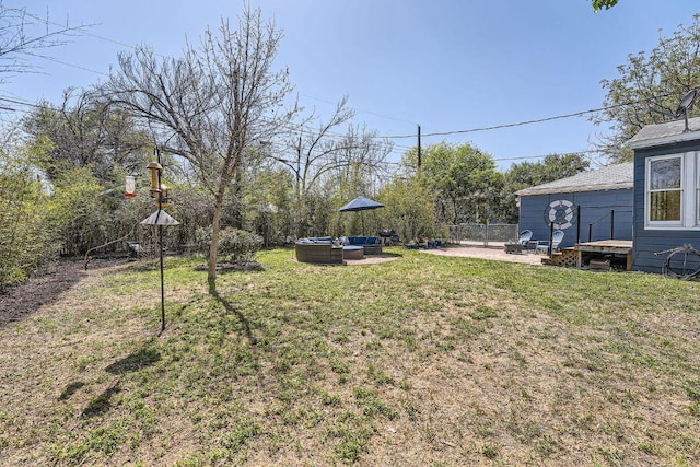 811 E 45th St, Austin, TX 78751 - view of yard featuring an outdoor hangout area and a patio