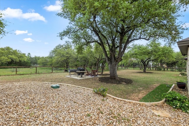 909 Highland Spring Ln, Georgetown, TX 78633 - view of yard featuring a fire pit and a patio area