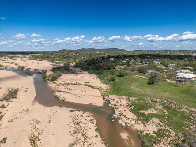 6810 River Oaks Dr, Kingsland, TX 78639 - aerial view of a mountain backdrop