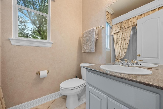 12452 Fairfax Ridge Pl, Austin, TX 78738 - bathroom with vanity and tile patterned flooring